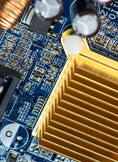 aplicacoes de silicone em circuítos eletronicos
